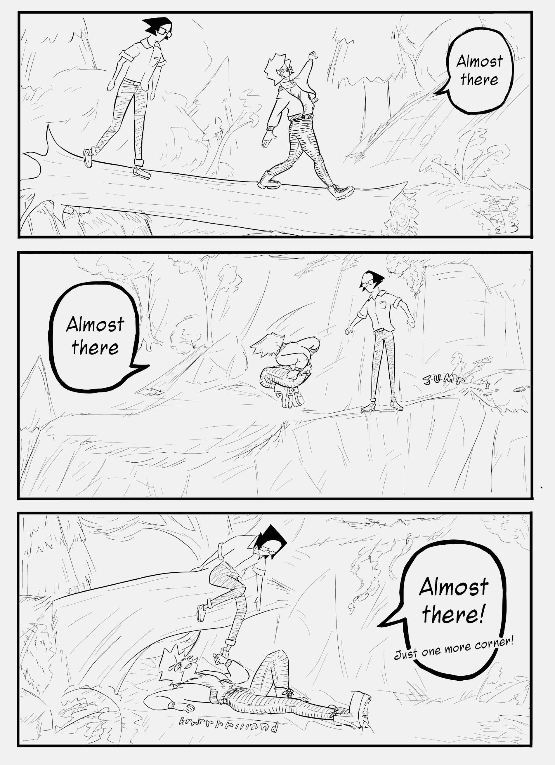 Read 3 Guys Who Hang Out In The Woods of Night Woods Manga Online