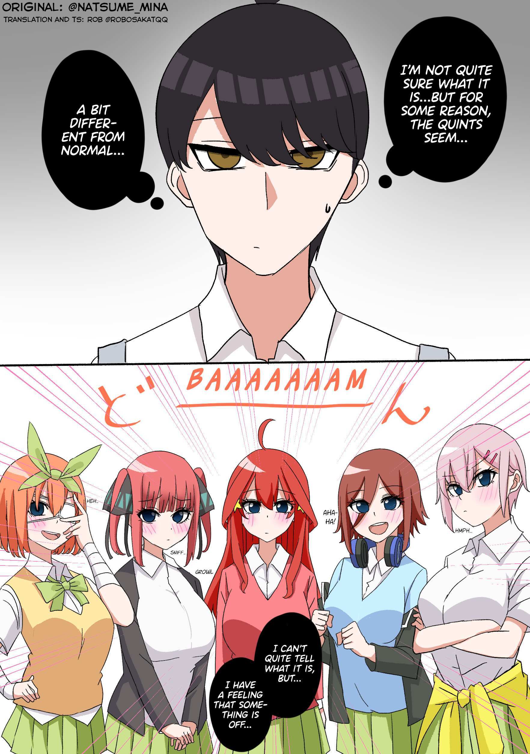 Read 5Toubun no Hanayome - I woke up and the quintuplets were acting strange (Doujinshi) Manga Online
