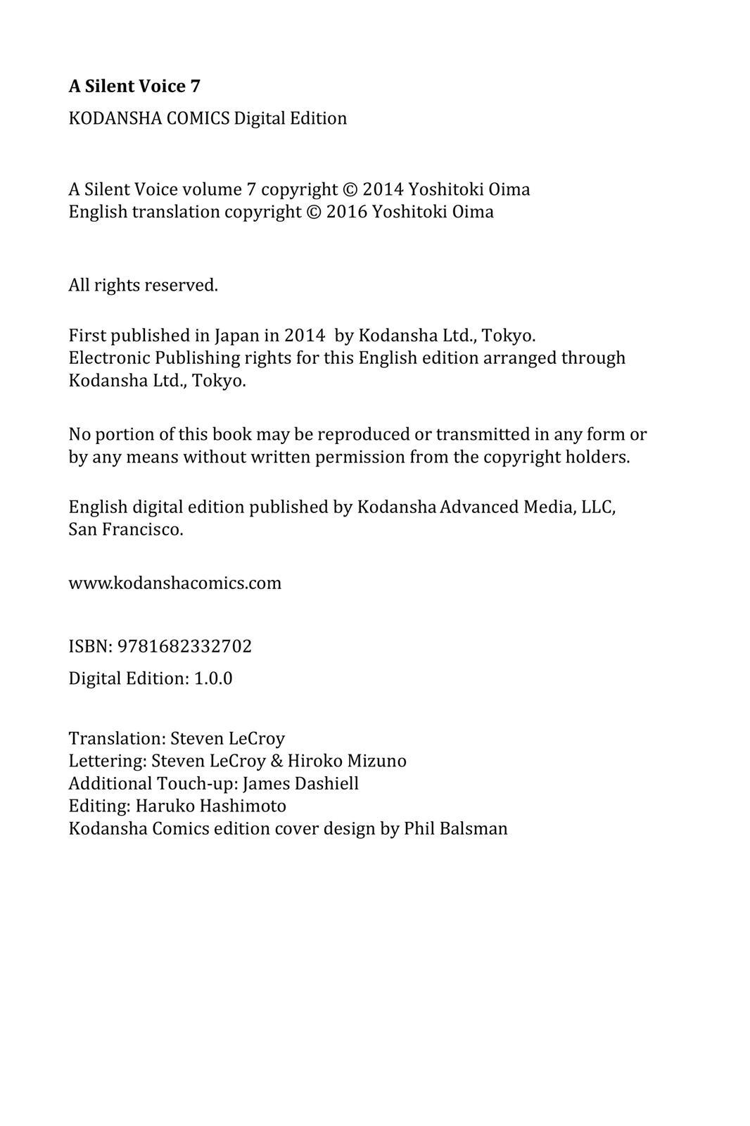 Read A Silent Voice Manga Online