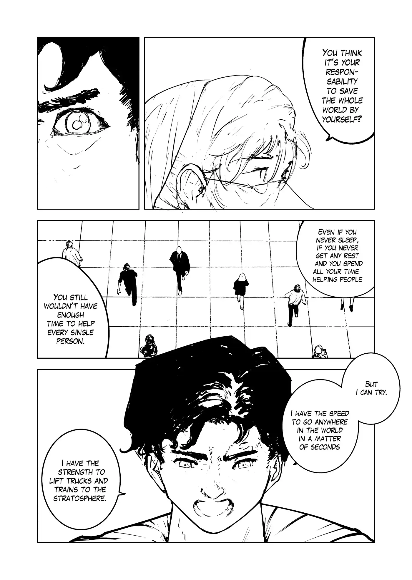 Read A bird, A plane, A man Manga Online