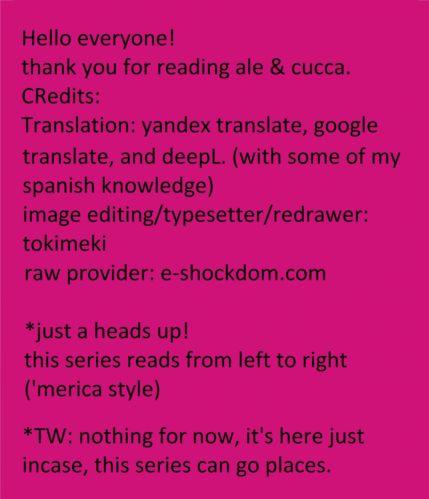 Read Ale & Cucca Manga Online