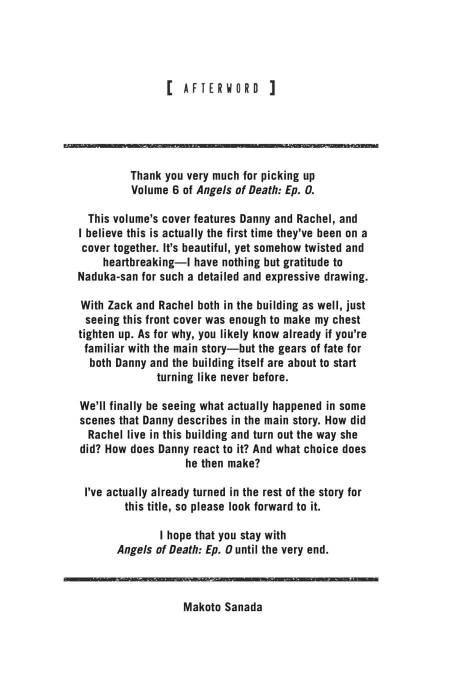 Read Angels of Death Episode.0 Manga Online