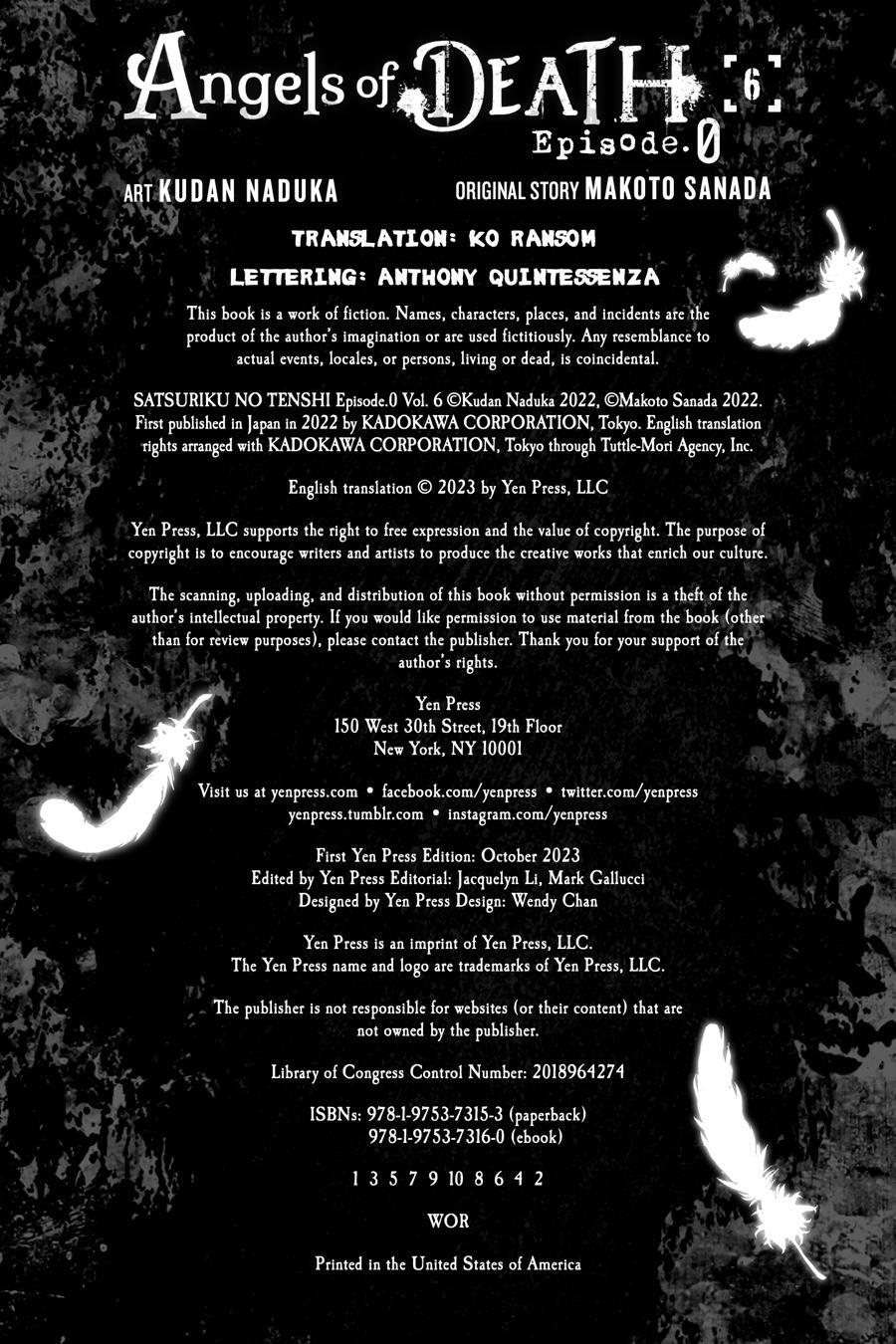 Read Angels of Death Episode.0 Manga Online