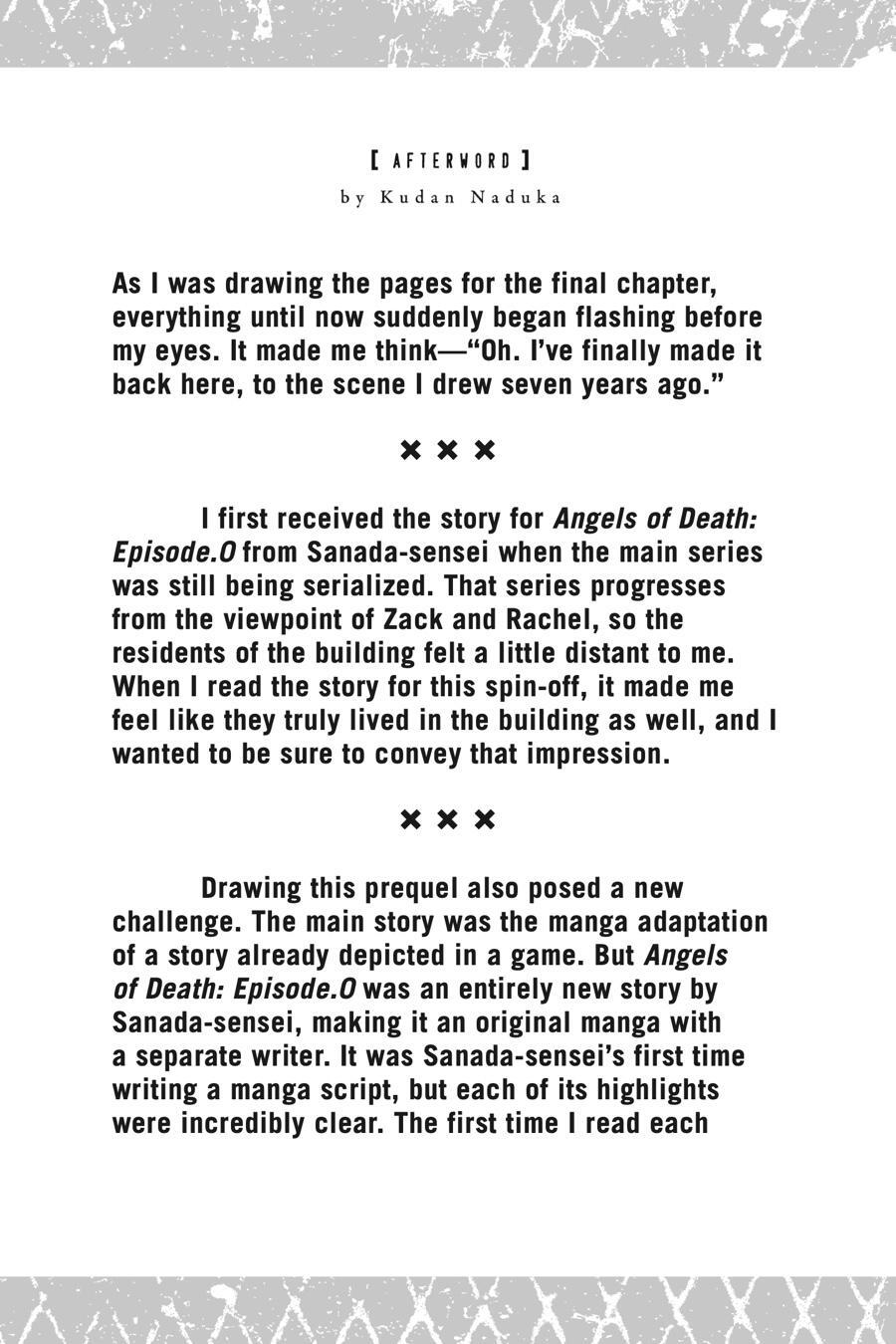 Read Angels of Death Episode.0 Manga Online