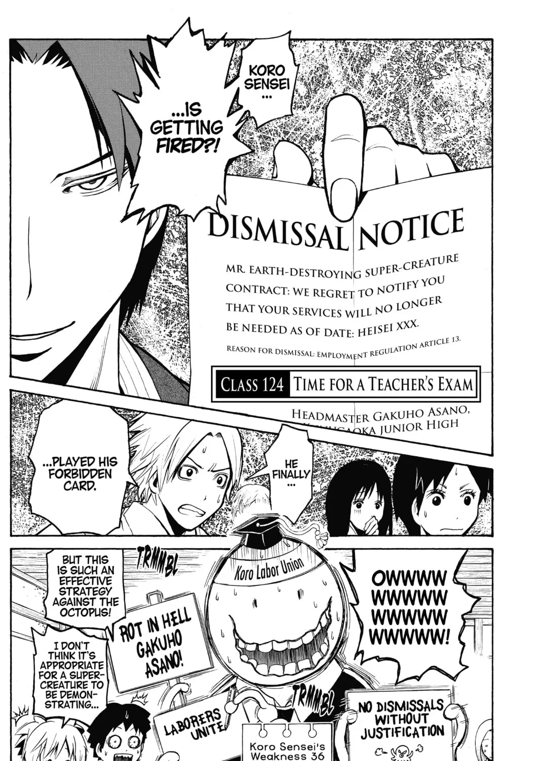 Read Assassination Classroom Manga Online