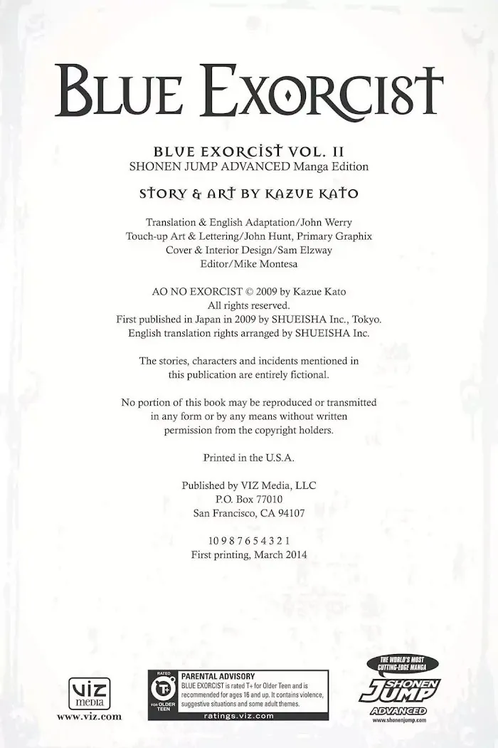 Read Blue Exorcist Manga Online