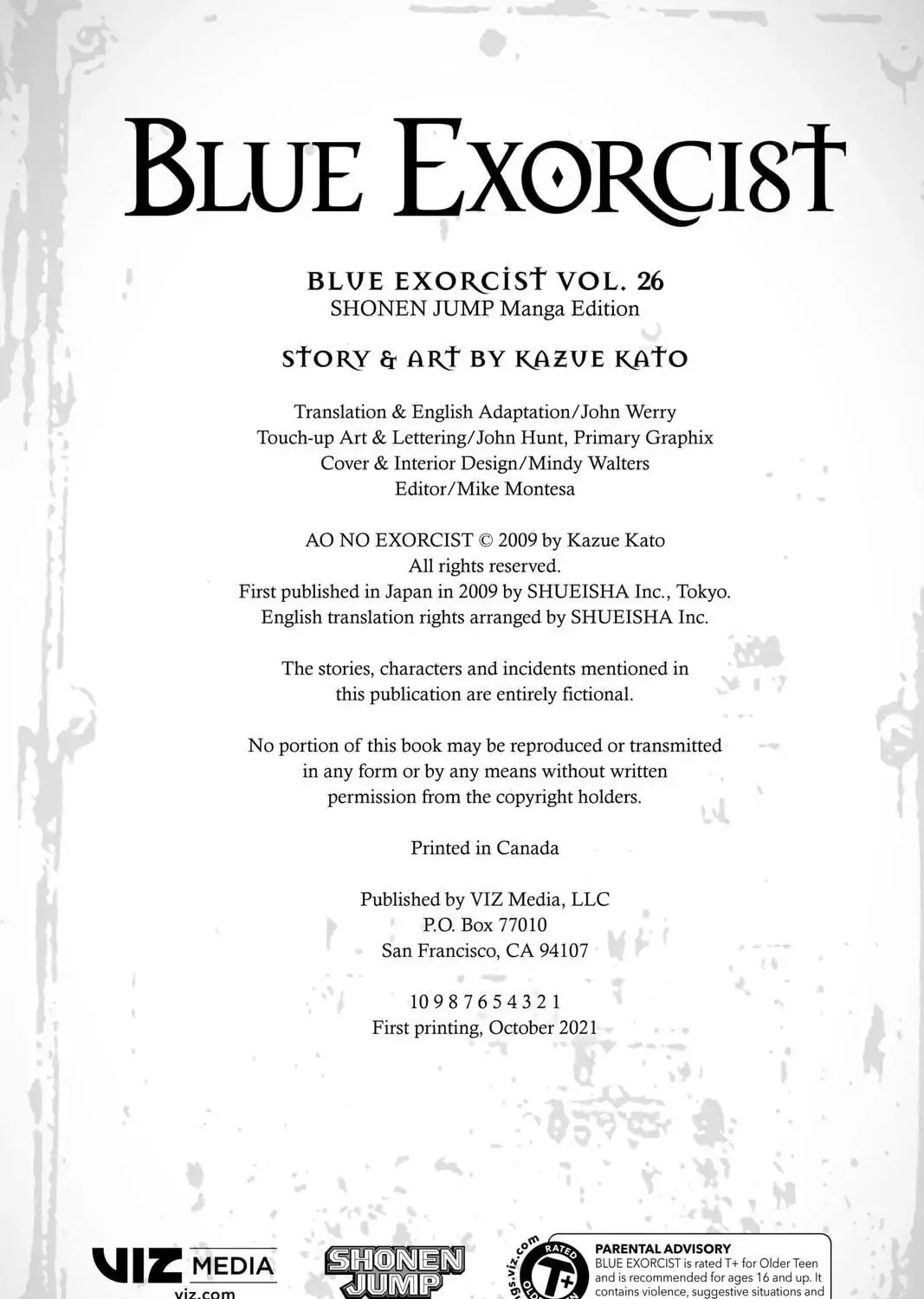 Read Blue Exorcist Manga Online