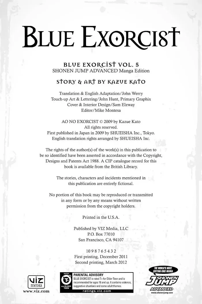 Read Blue Exorcist Manga Online