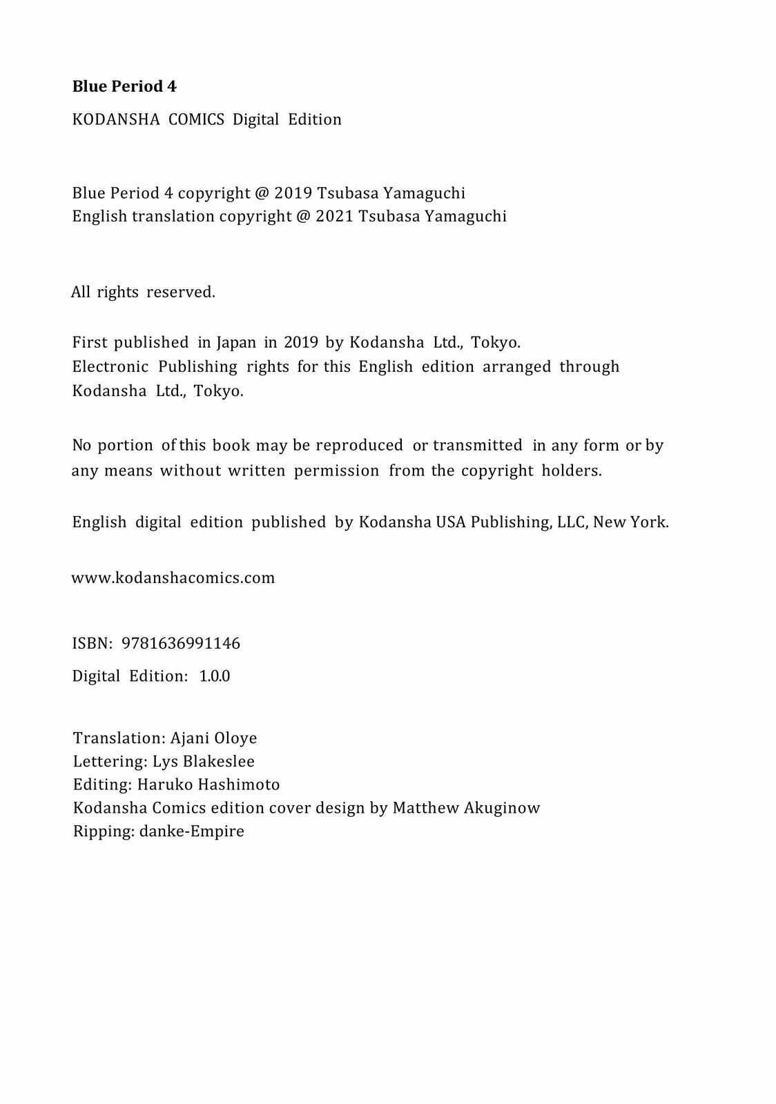 Read Blue Period Manga Online