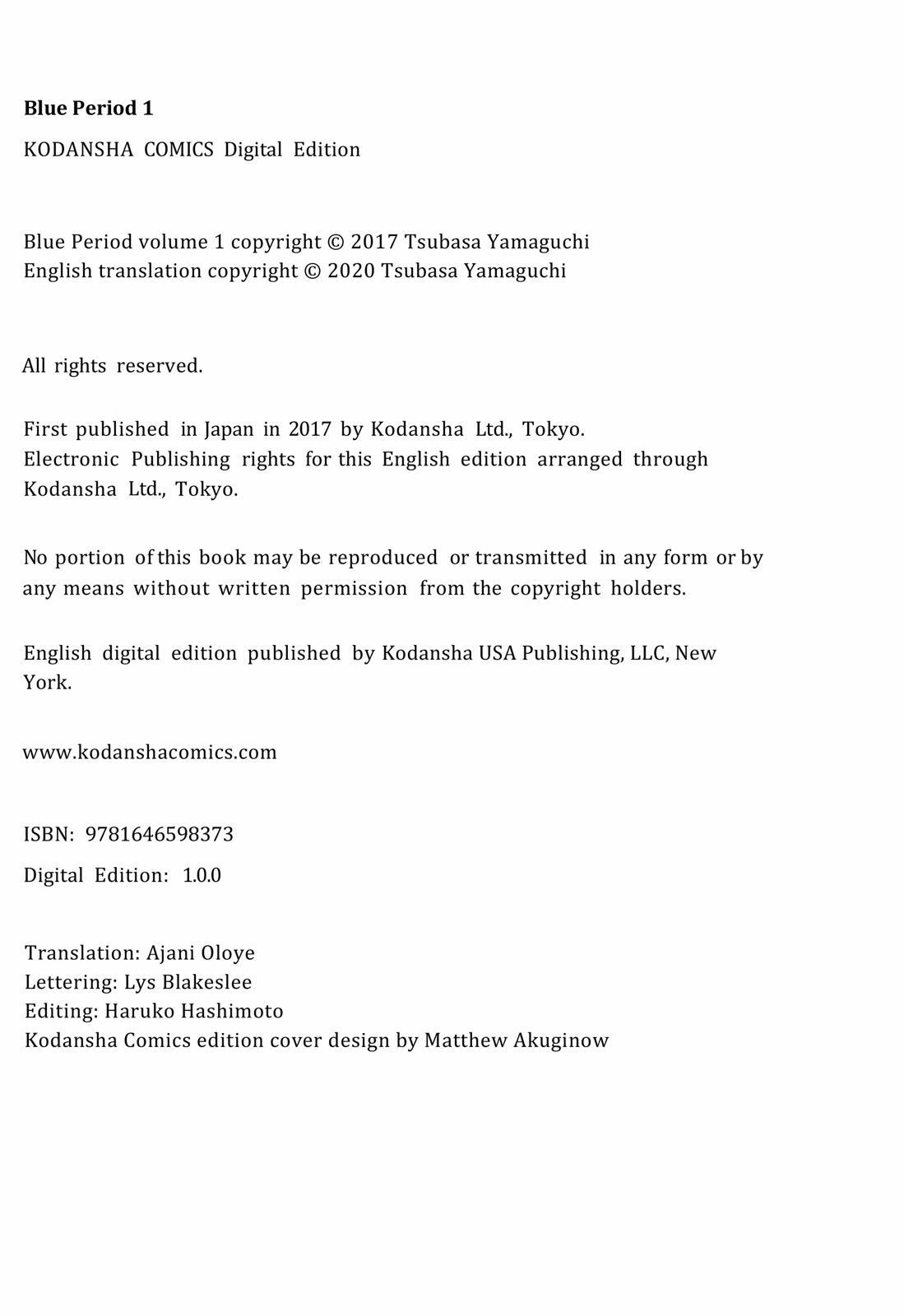 Read Blue Period Manga Online