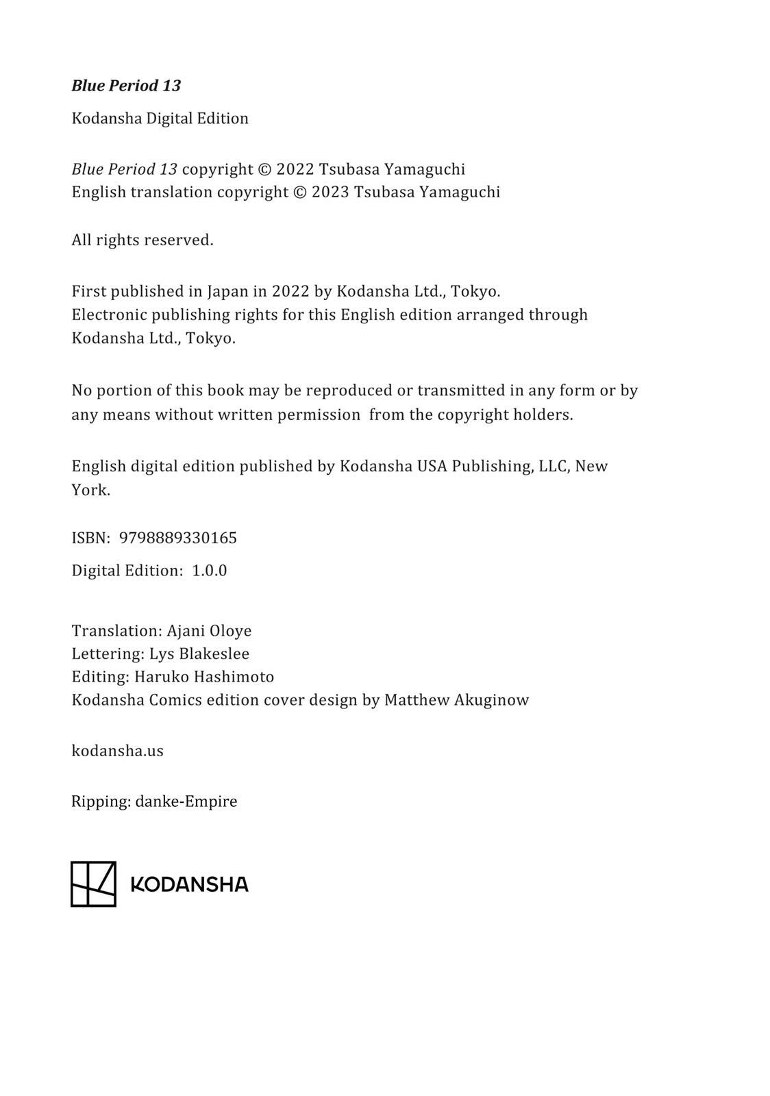 Read Blue Period Manga Online