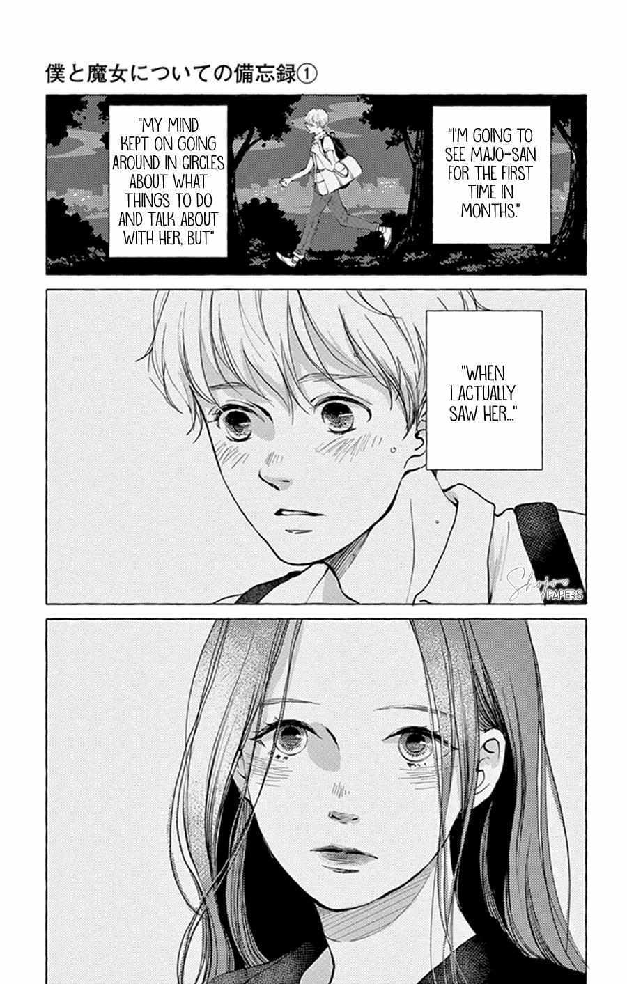 Read Boku to Majo ni Tsuite no Bibouroku Manga Online