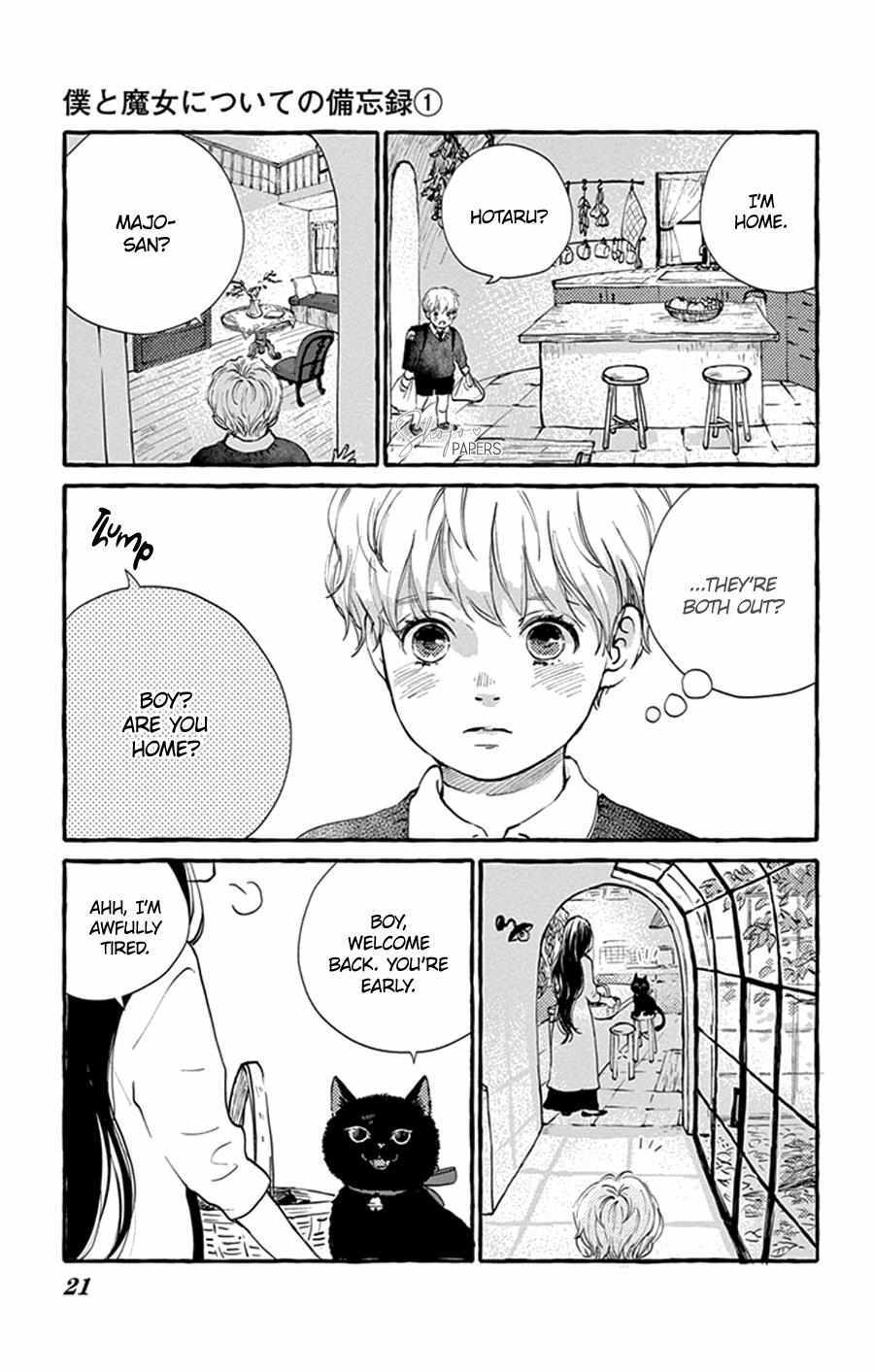 Read Boku to Majo ni Tsuite no Bibouroku Manga Online