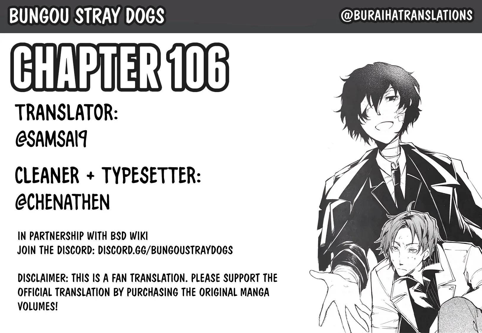 Read Bungou Stray Dogs Manga Online
