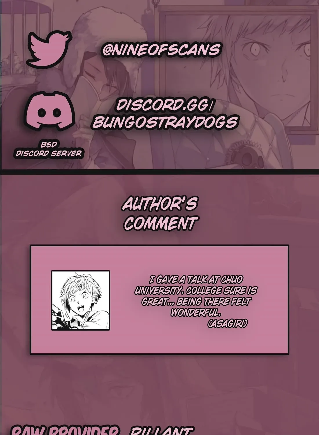 Read Bungou Stray Dogs Manga Online