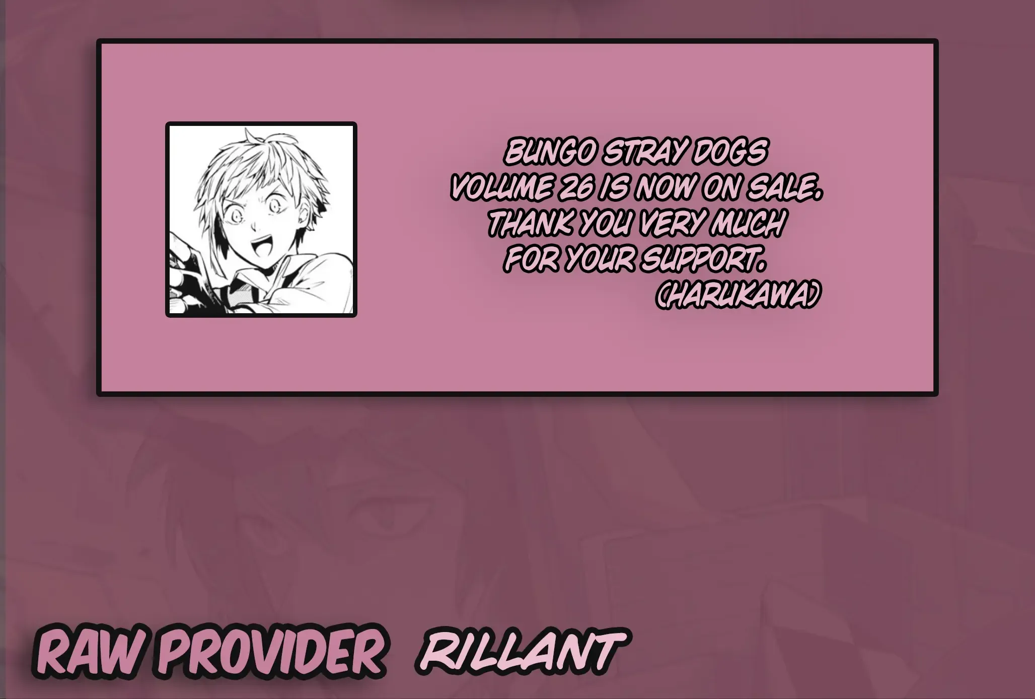 Read Bungou Stray Dogs Manga Online