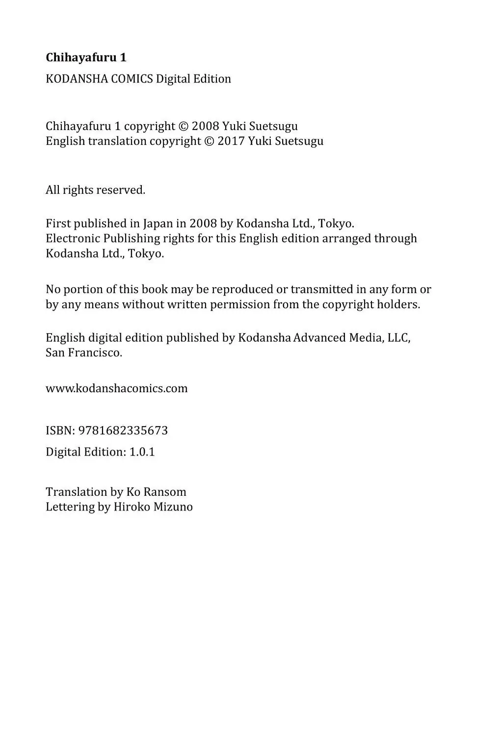 Read Chihayafuru Manga Online