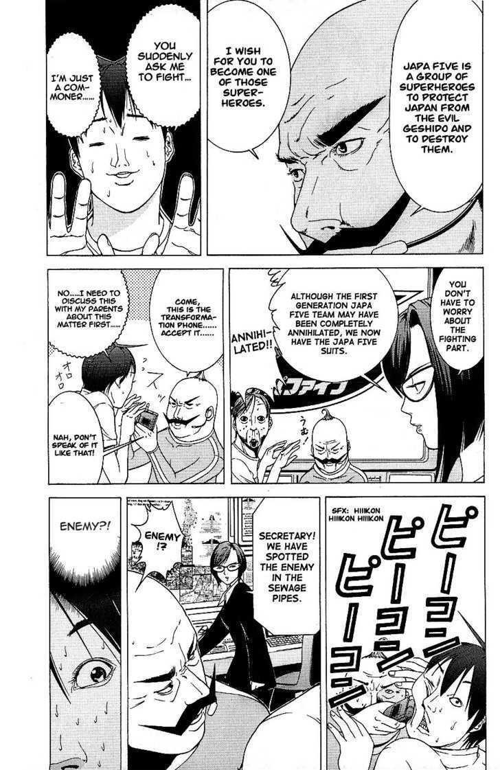 Read Choumukiryoku Sentai Japafive Manga Online