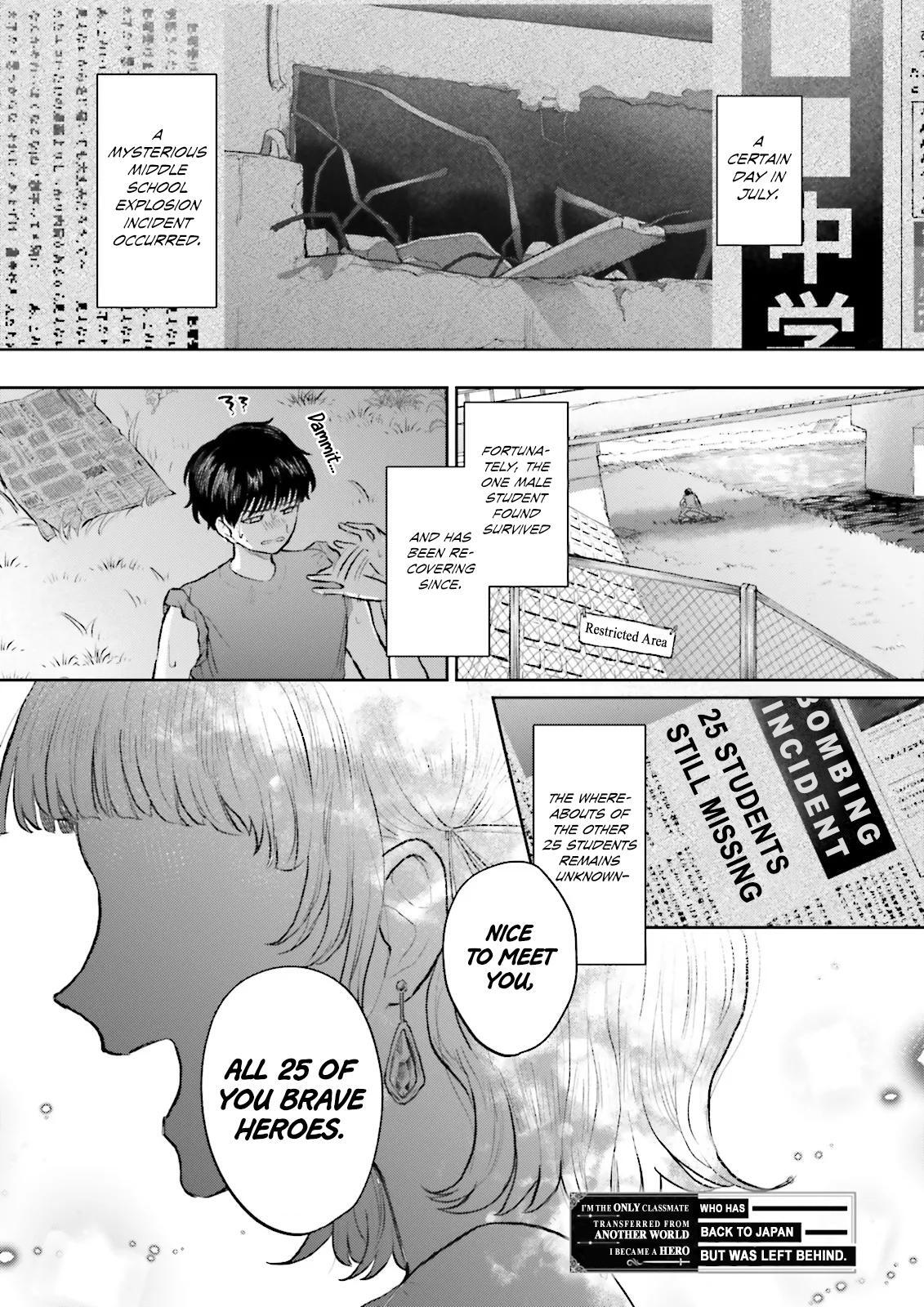 Read Classmate wa Isekai de Yuusha ni Natta kedo, Ore dake Gendai Nihon ni Okizari ni Narimashita Manga Online
