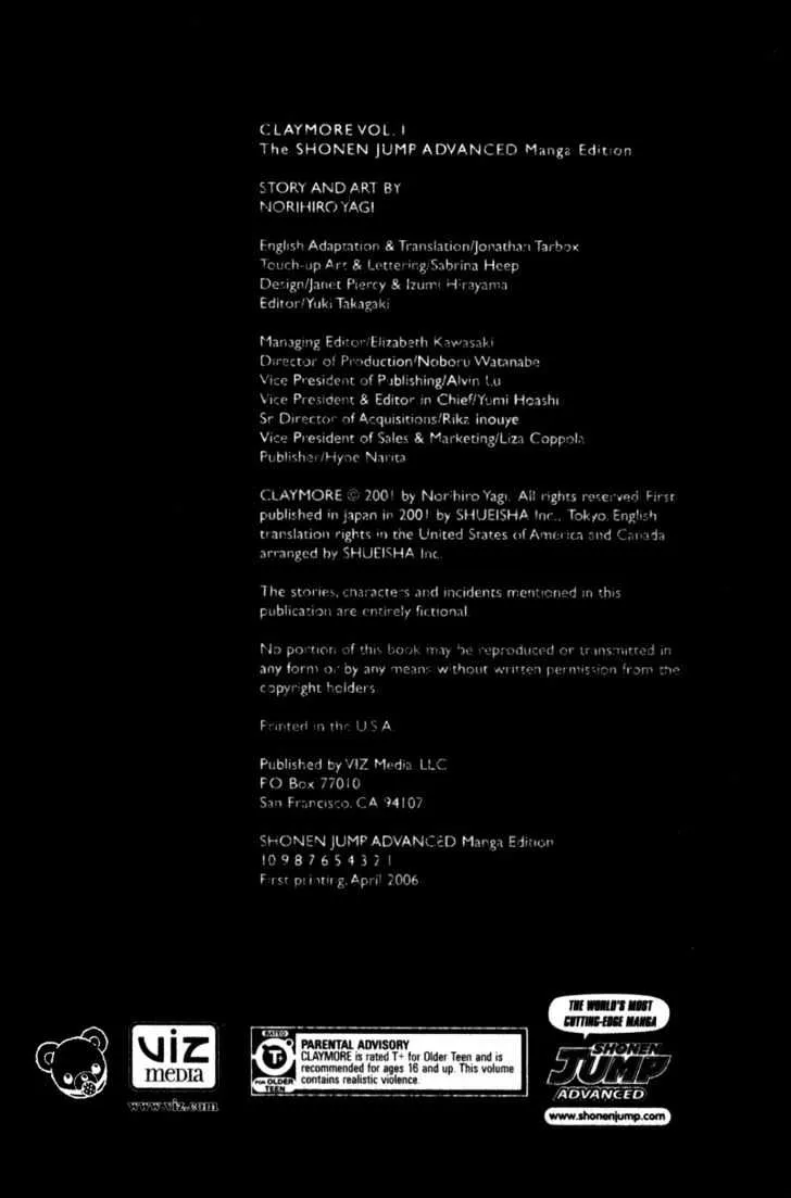 Read Claymore Manga Online