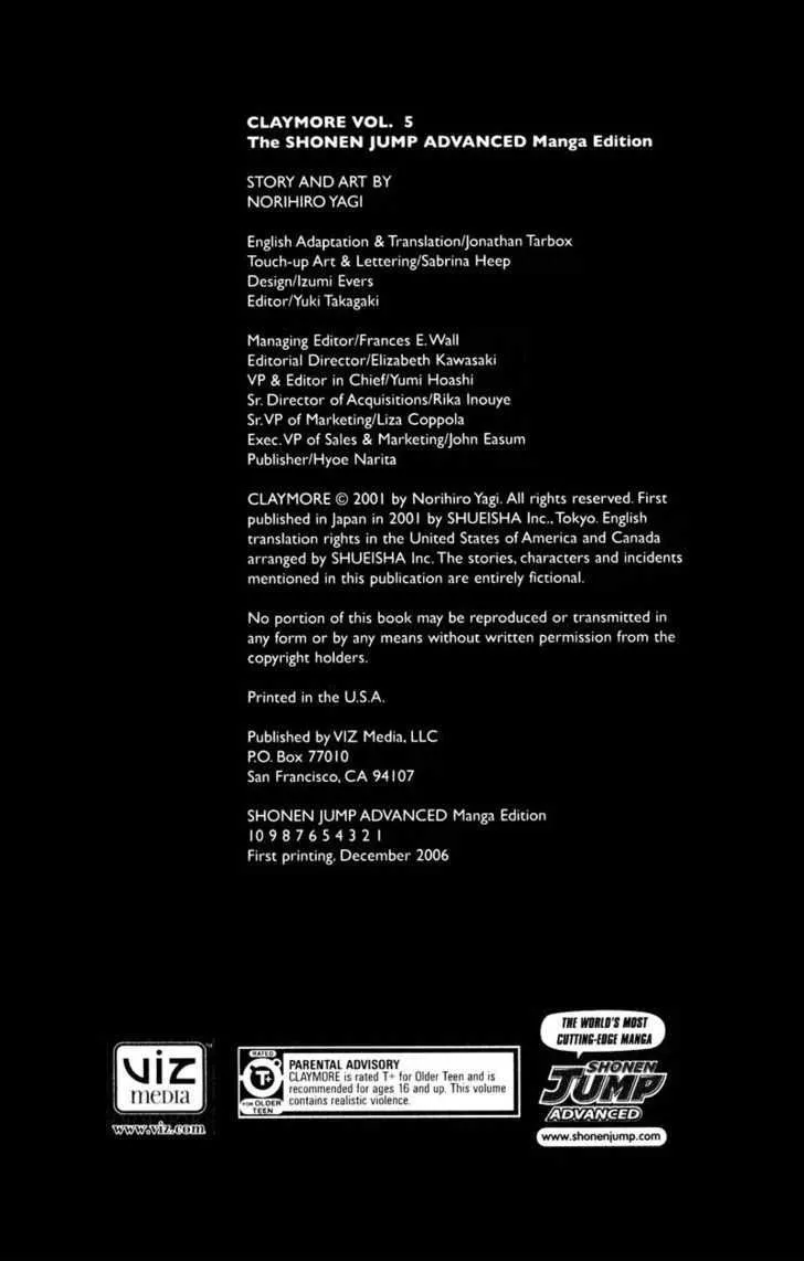 Read Claymore Manga Online