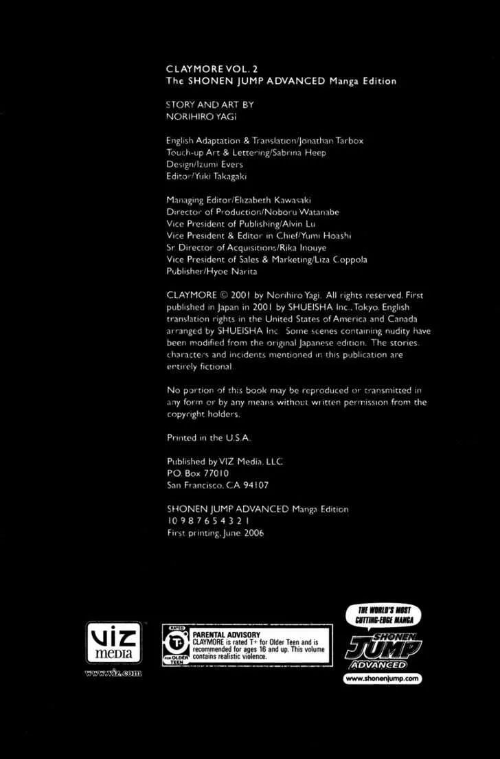 Read Claymore Manga Online