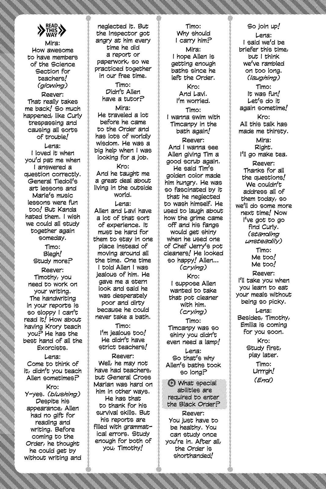 Read D.Gray-man Manga Online