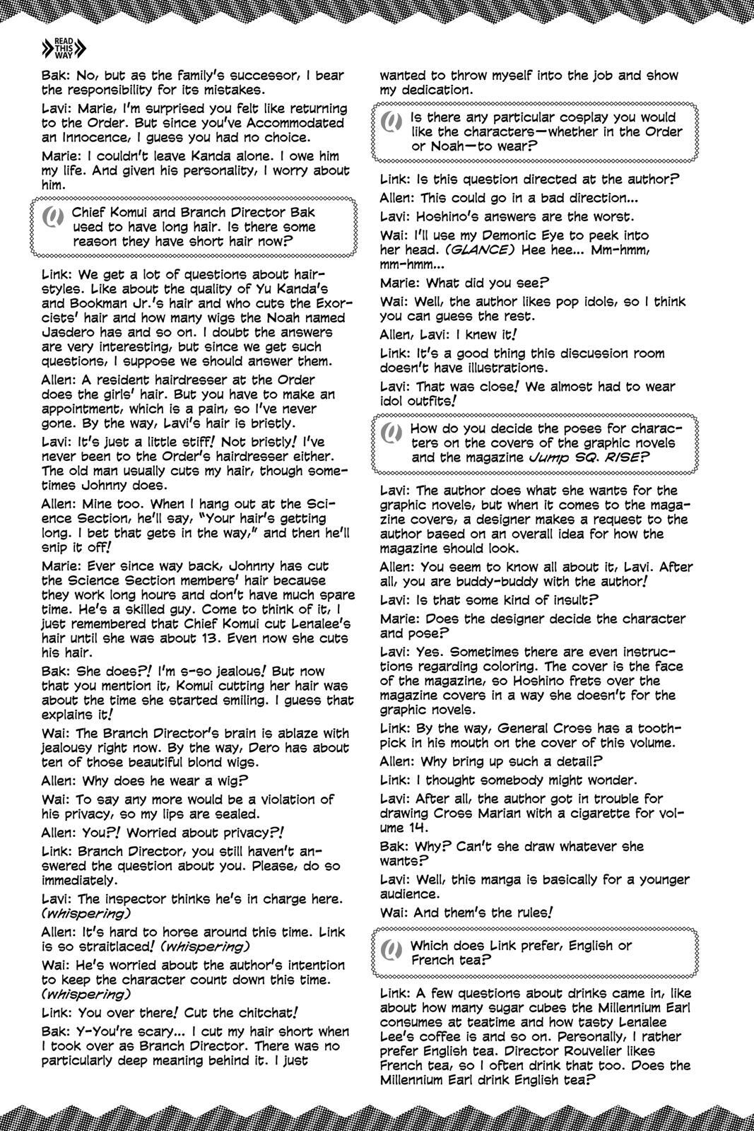 Read D.Gray-man Manga Online