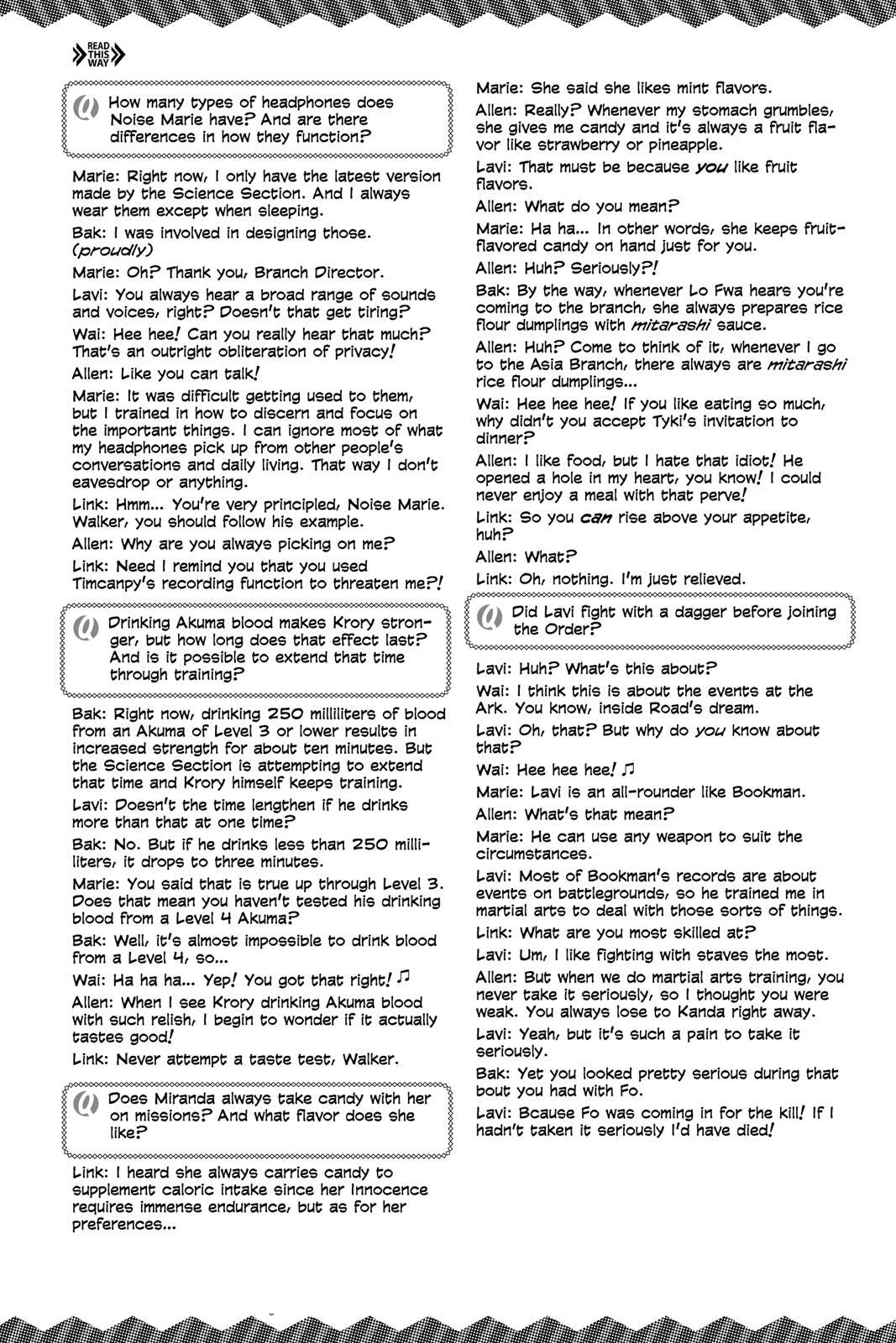 Read D.Gray-man Manga Online