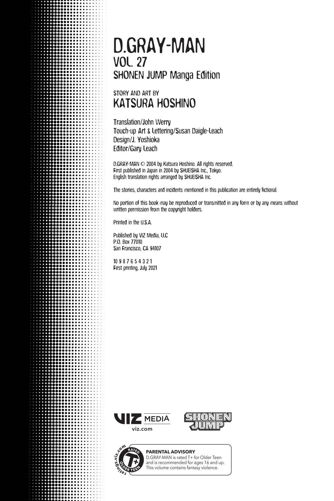 Read D.Gray-man Manga Online