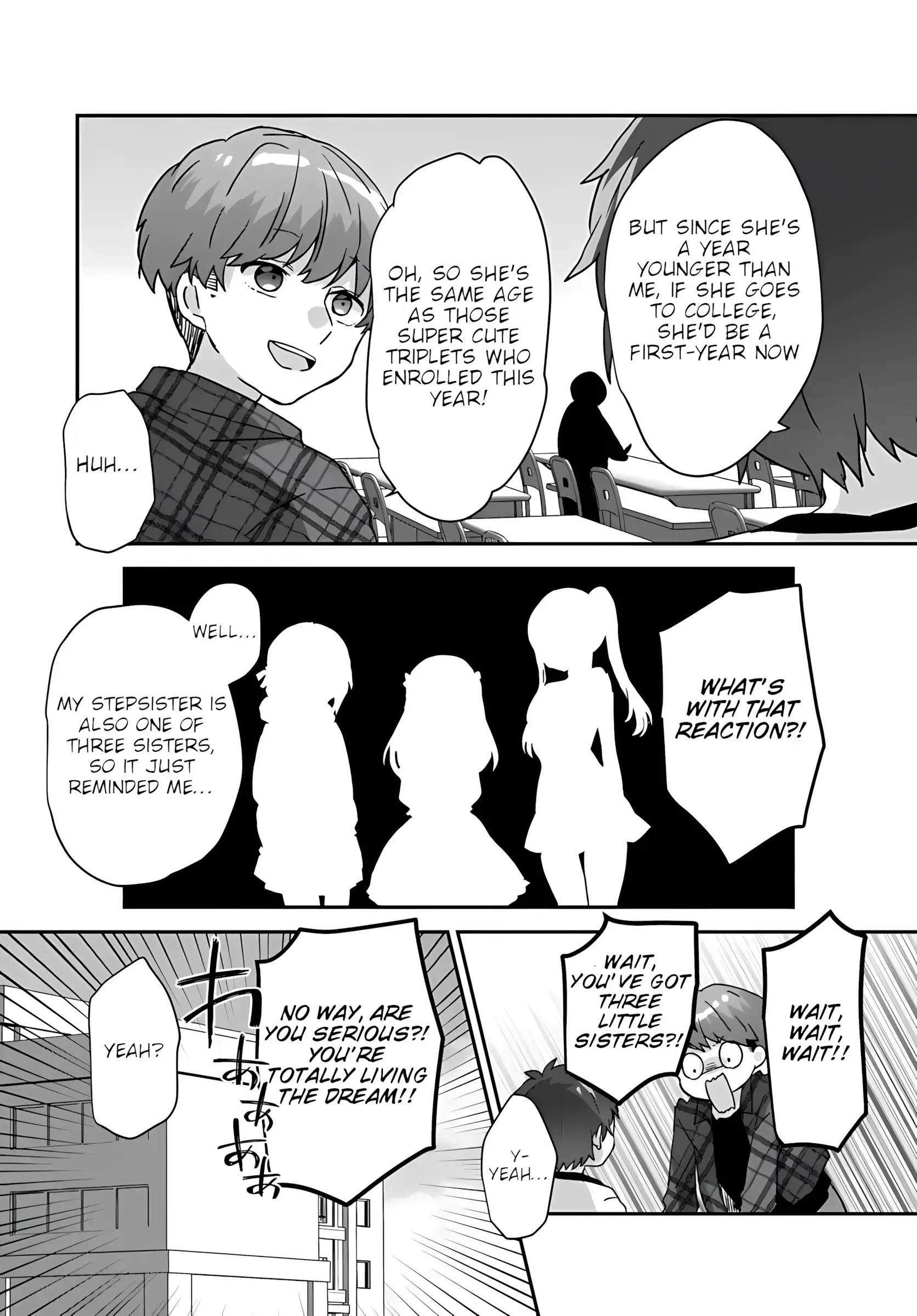 Read Daigaku Nyuugakuji Kara Uwasa Sareteita Bishoujo San Shimai, Ikiwakareteita Gimai Datta Manga Online