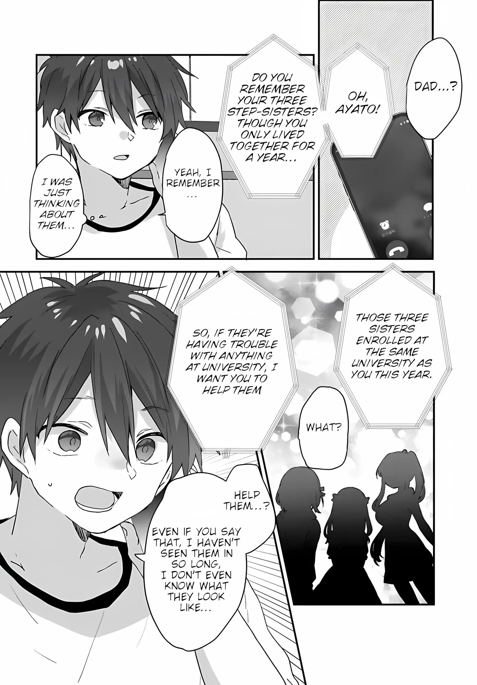 Read Daigaku Nyuugakuji Kara Uwasa Sareteita Bishoujo San Shimai, Ikiwakareteita Gimai Datta Manga Online