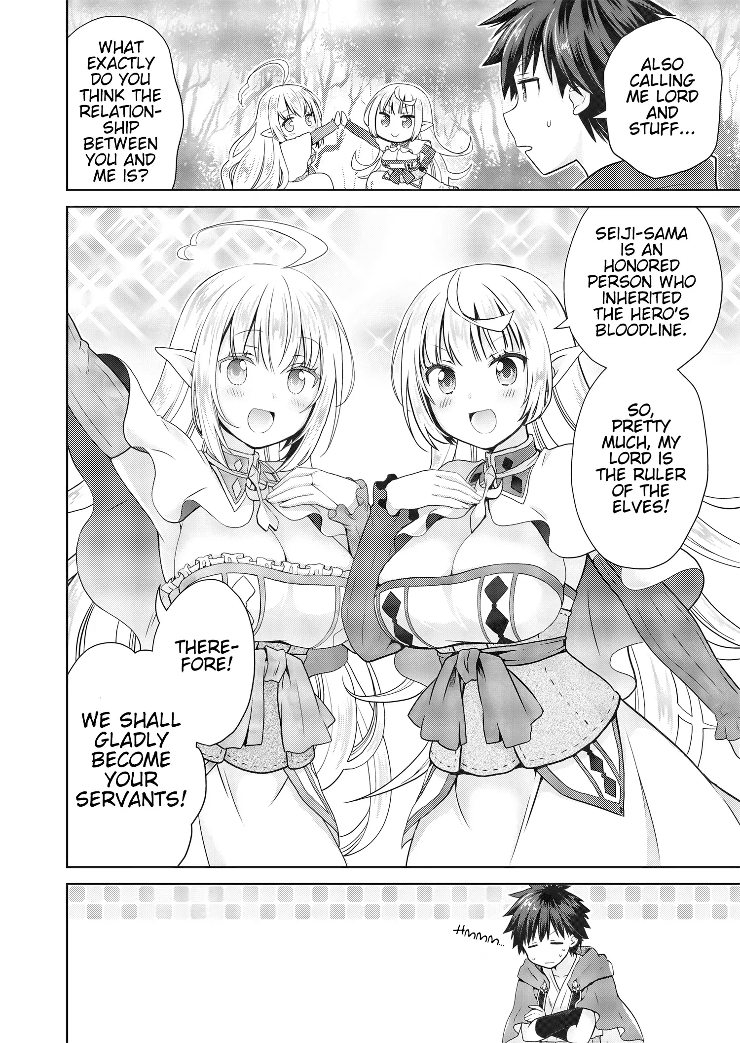 Read Dakara Katte ni Yuusha Toka Haou ni Nintei Sunno Yamero yo! ~Elf Zoku mo Kokuou-sama mo Hirefusu Hodo Ore wa Idai na Yakuwarirashii~ Manga Online