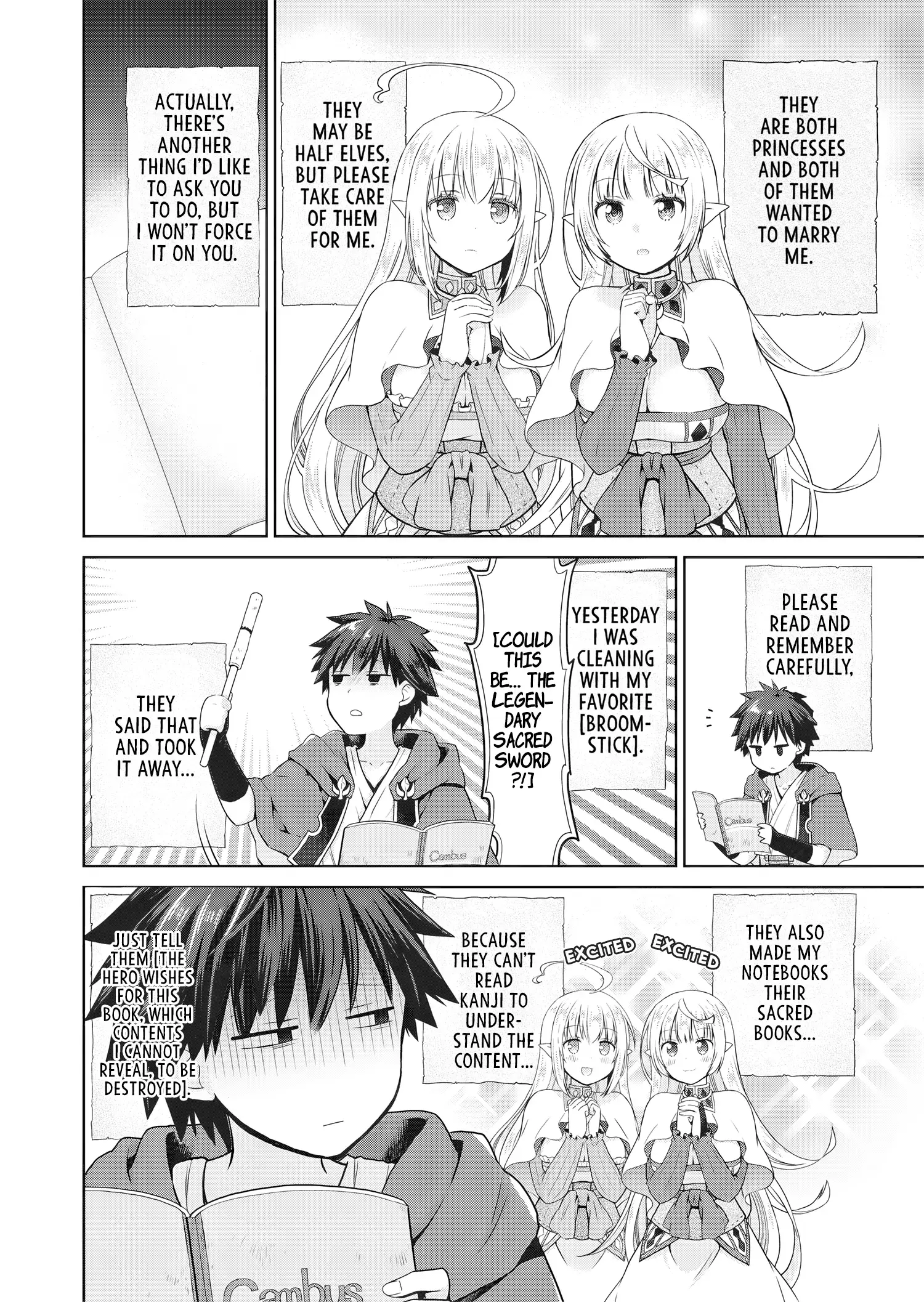 Read Dakara Katte ni Yuusha Toka Haou ni Nintei Sunno Yamero yo! ~Elf Zoku mo Kokuou-sama mo Hirefusu Hodo Ore wa Idai na Yakuwarirashii~ Manga Online