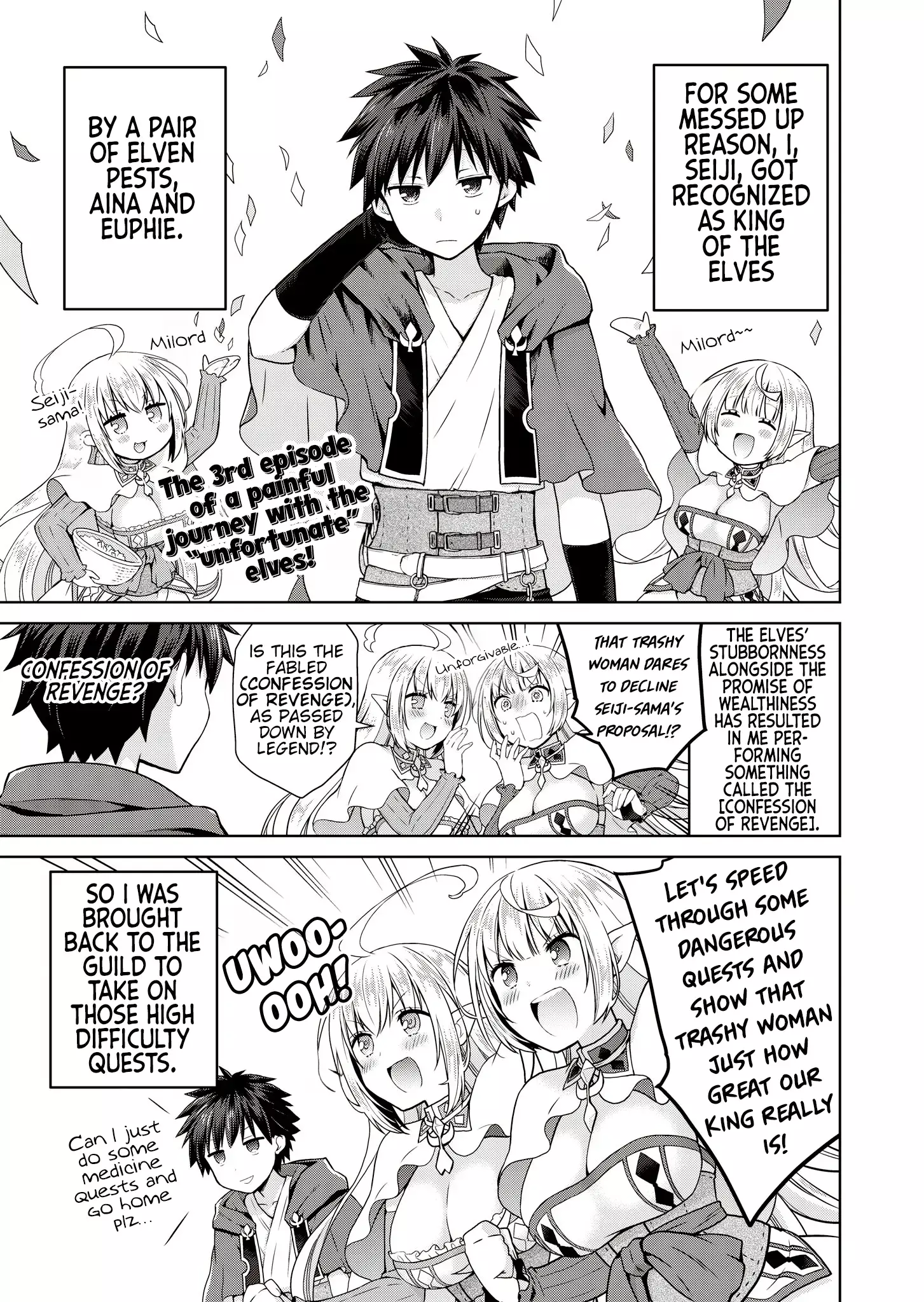 Read Dakara Katte ni Yuusha Toka Haou ni Nintei Sunno Yamero yo! ~Elf Zoku mo Kokuou-sama mo Hirefusu Hodo Ore wa Idai na Yakuwarirashii~ Manga Online