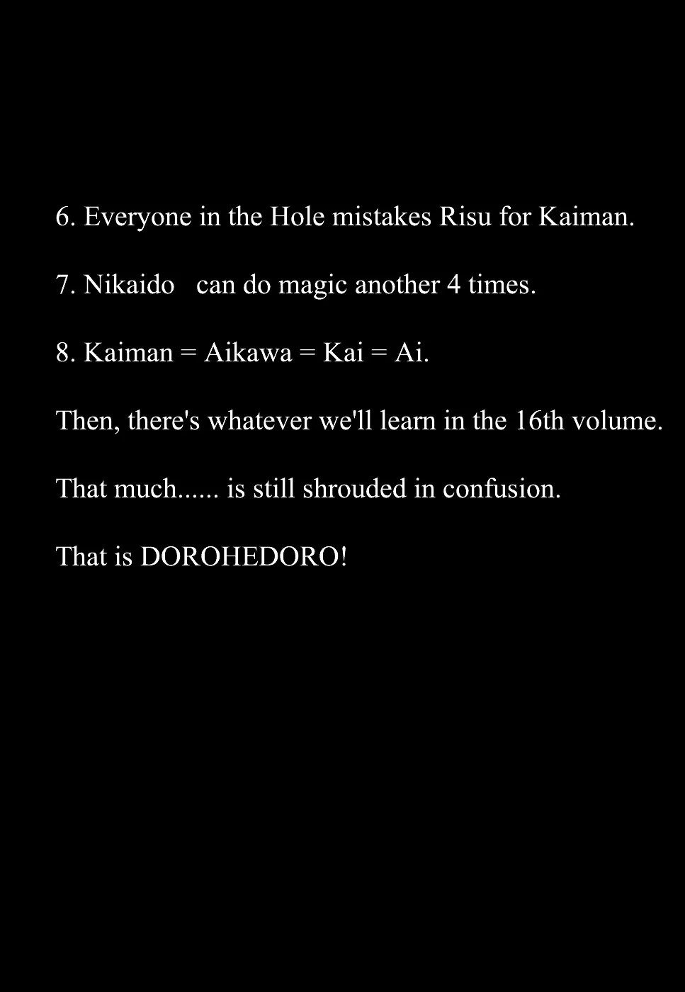 Read Dorohedoro Manga Online