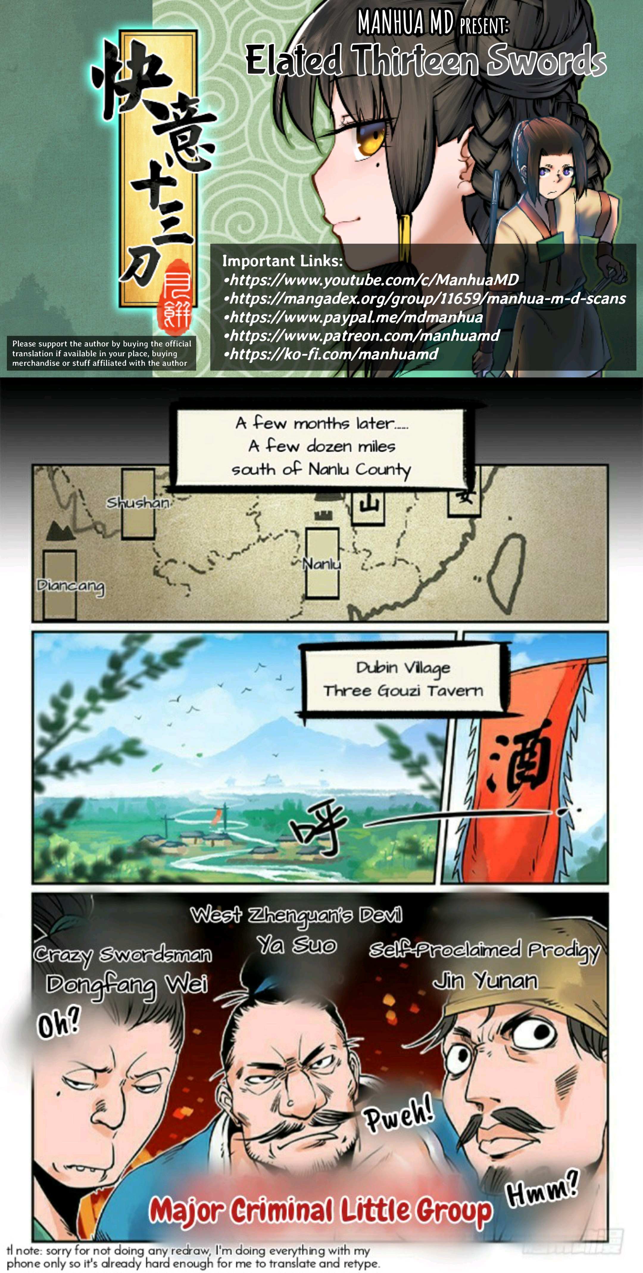 Read Elated Thirteen Swords Manga Online