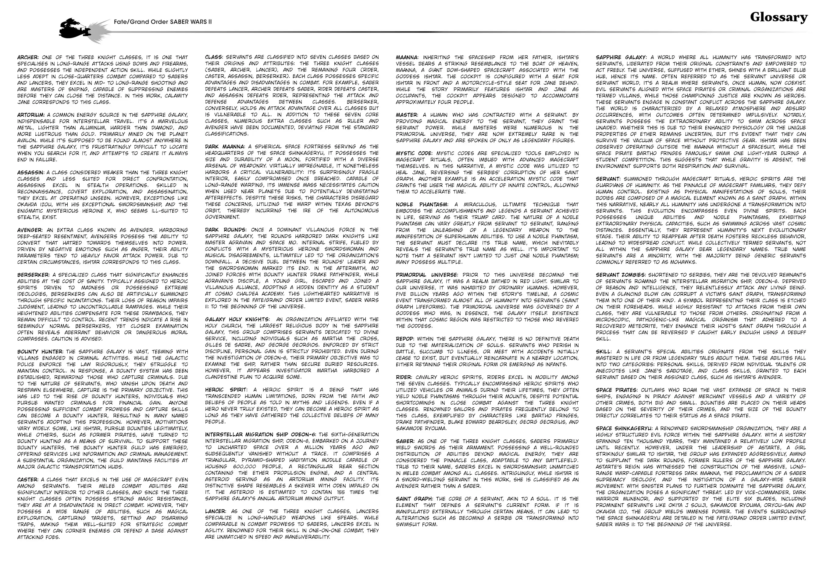 Read Fate-Grand Order SABER WARS II Side Story- Jane & Ishtar ~A Shooting Star of a Million Light Years~ Manga Online