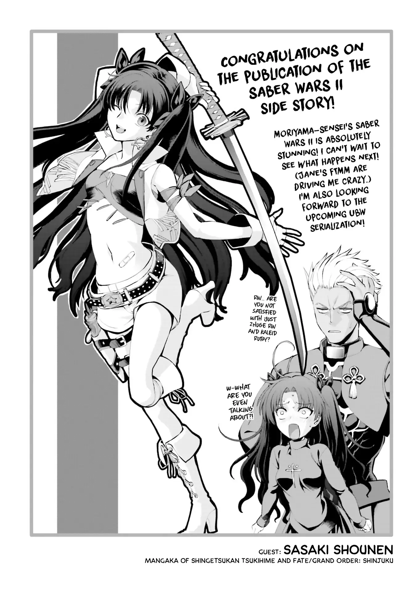 Read Fate-Grand Order SABER WARS II Side Story- Jane & Ishtar ~A Shooting Star of a Million Light Years~ Manga Online