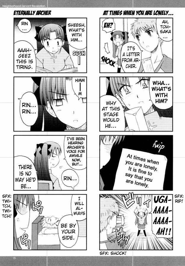 Read Fate-Stay Night - Gokijou Eirei Mokushiroku 2 (Doujinshi) Manga Online