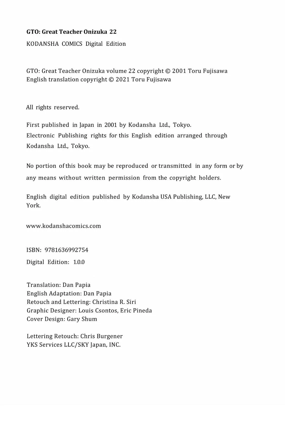 Read GTO Great Teacher Onizuka Manga Online