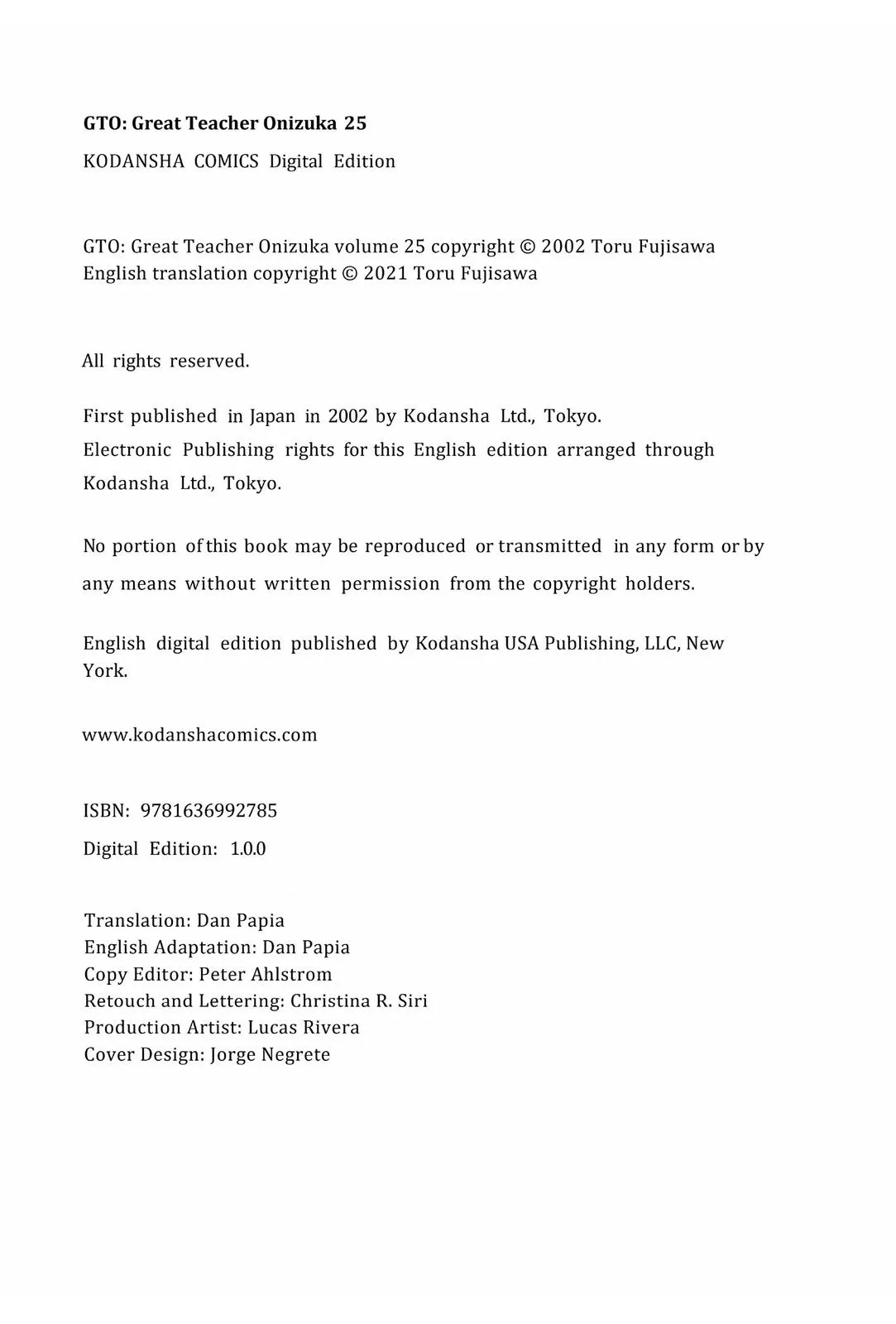 Read GTO Great Teacher Onizuka Manga Online