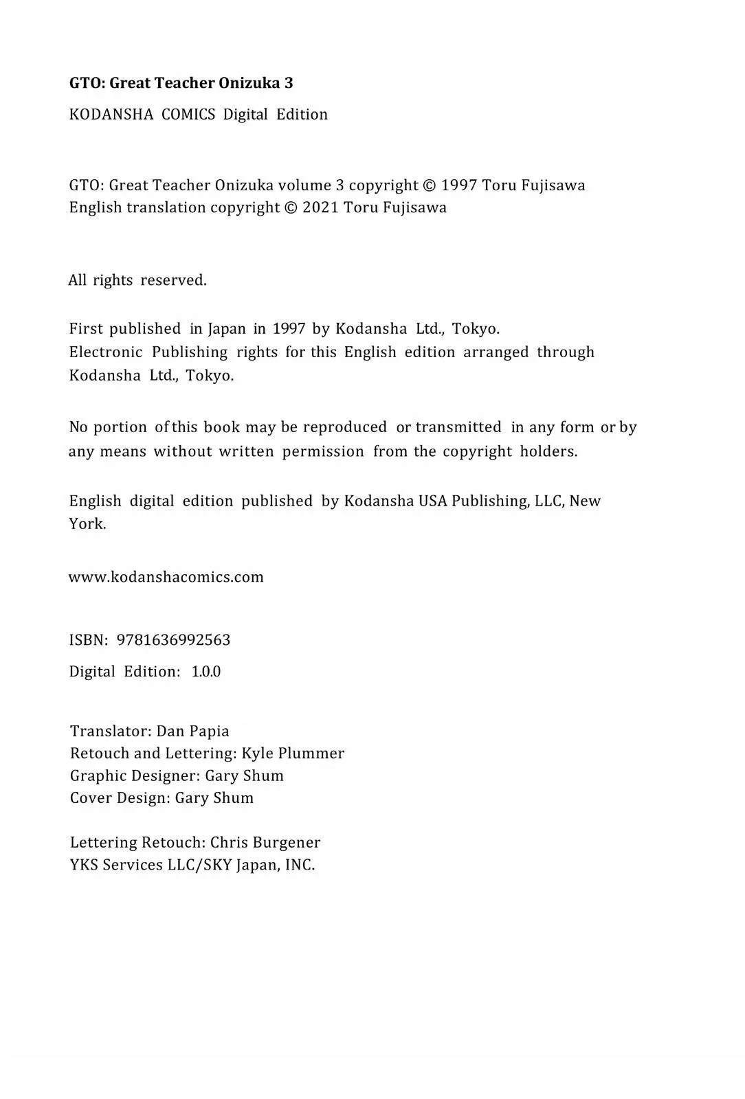 Read GTO Great Teacher Onizuka Manga Online