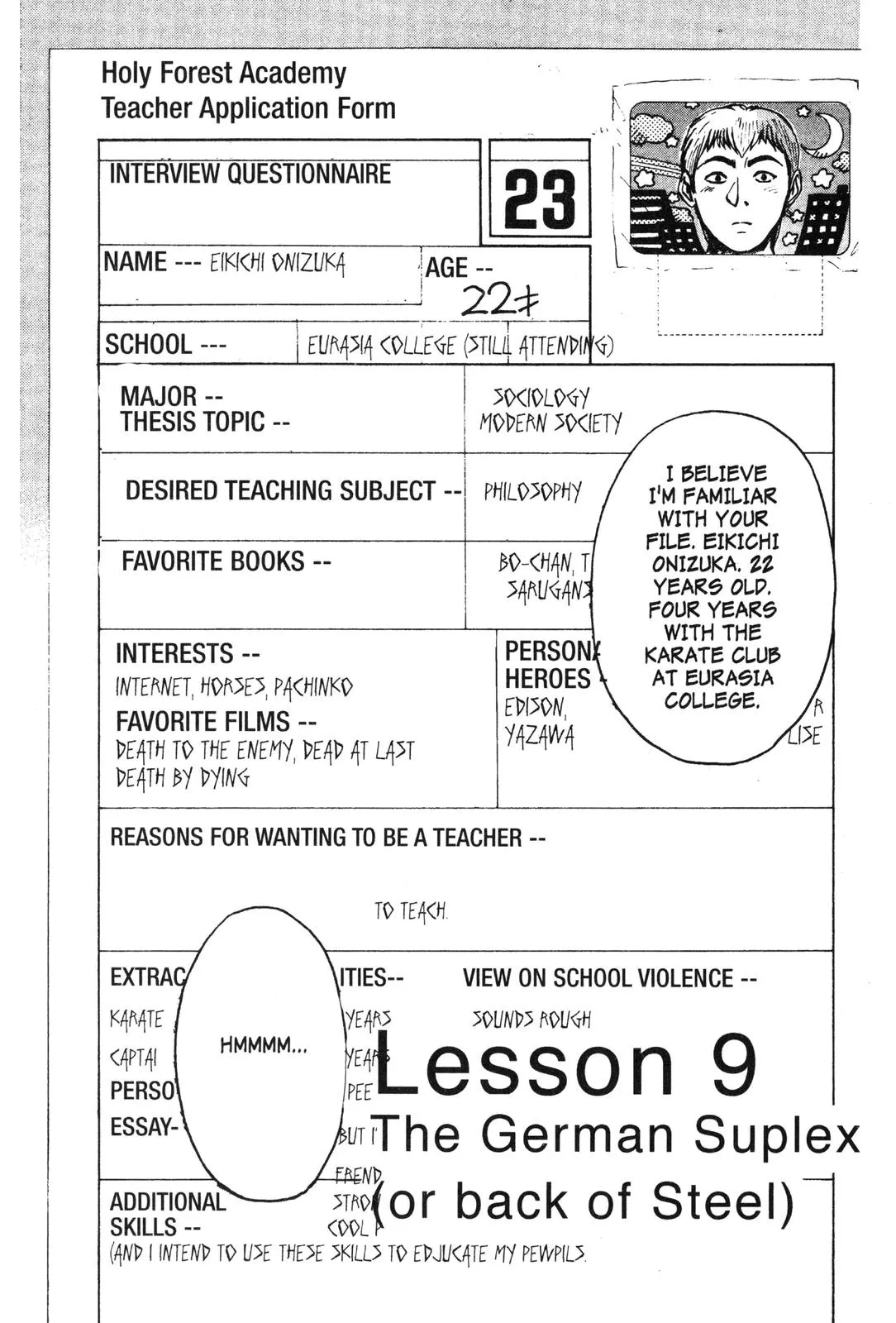 Read GTO Great Teacher Onizuka Manga Online