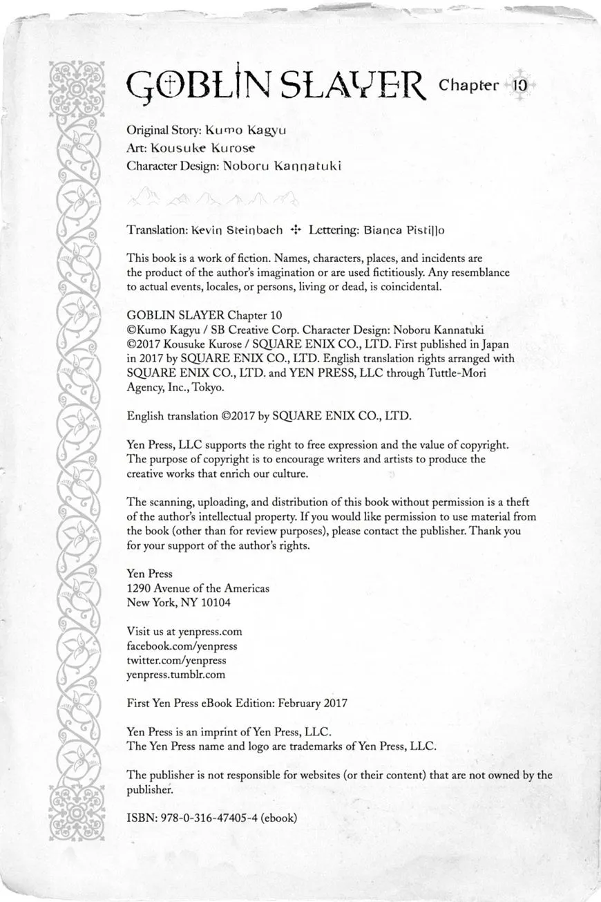 Read Goblin Slayer Manga Online