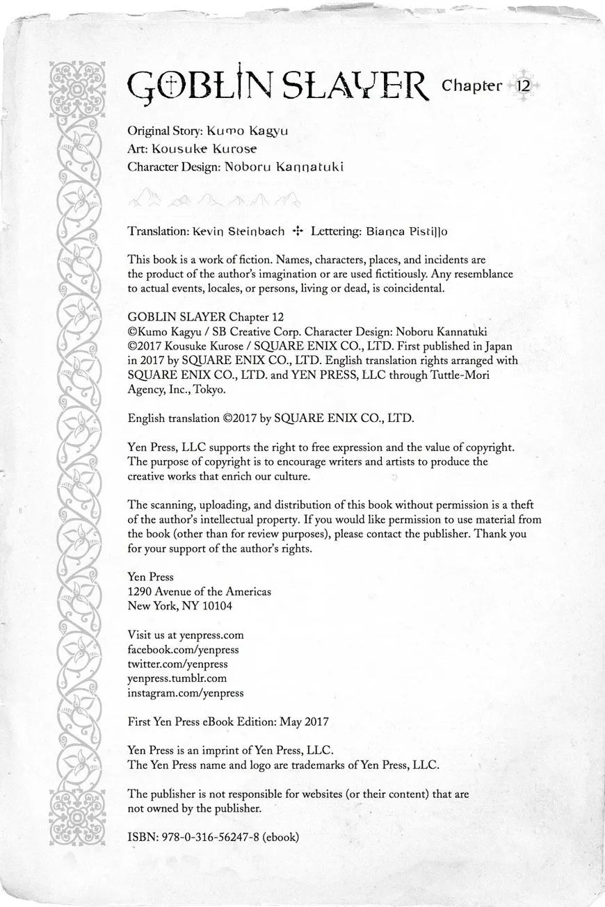 Read Goblin Slayer Manga Online