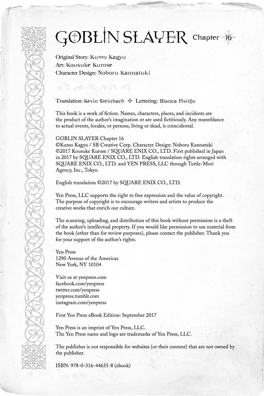 Read Goblin Slayer Manga Online