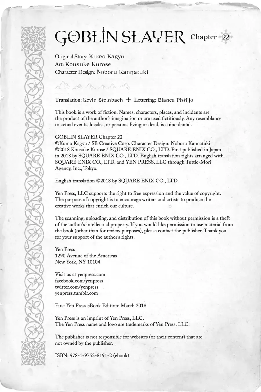 Read Goblin Slayer Manga Online