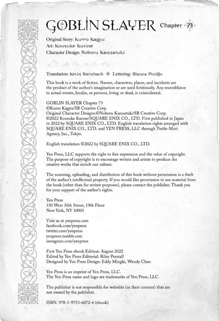 Read Goblin Slayer Manga Online