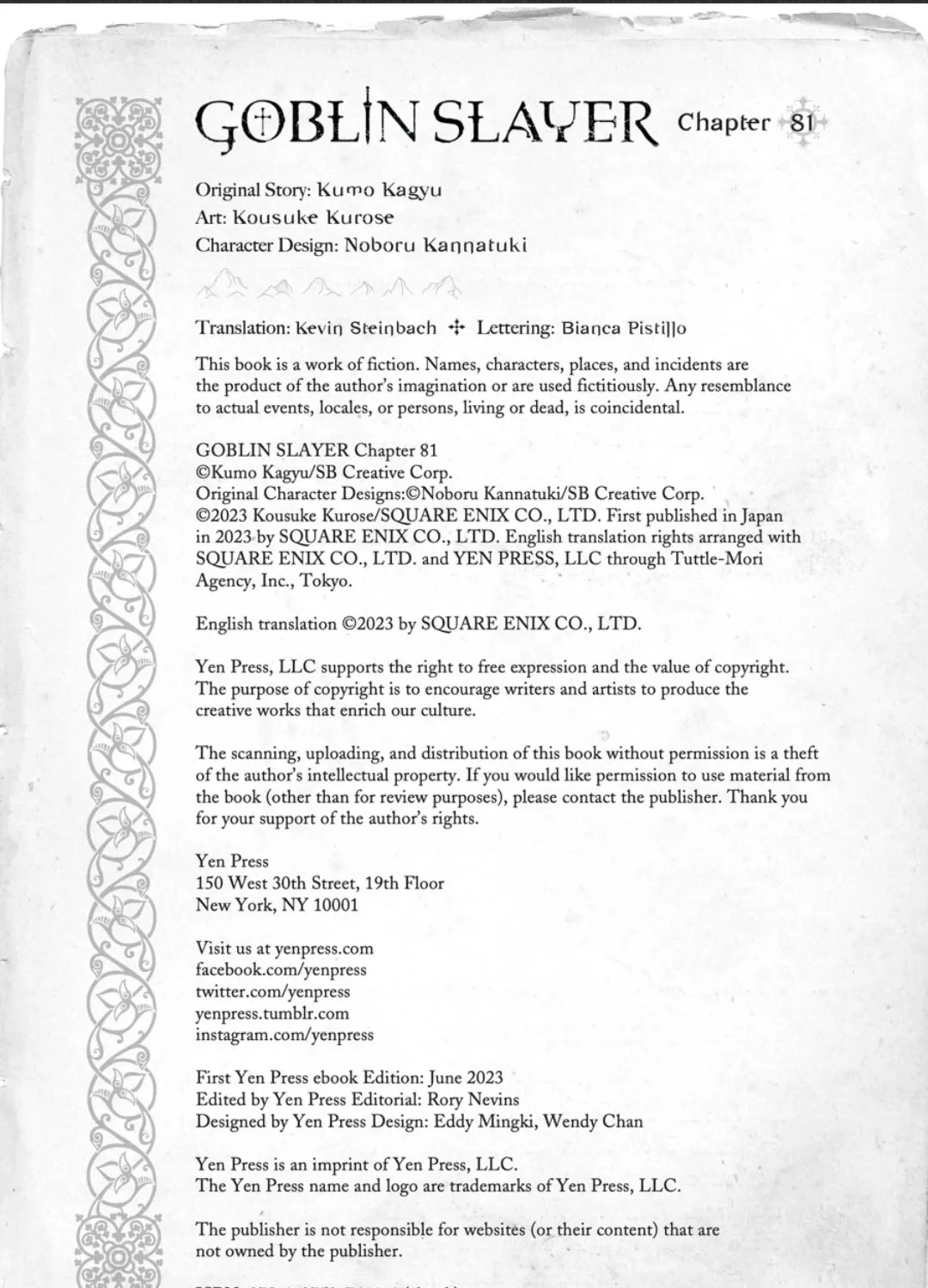 Read Goblin Slayer Manga Online